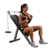 Powerline Ab Crunch, Tricep Bench